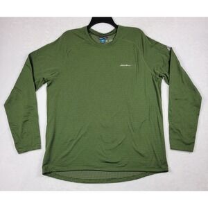Eddie Bauer First Ascent Shirt Men's Size XL Base Layer Olive Green‎ Pullover
